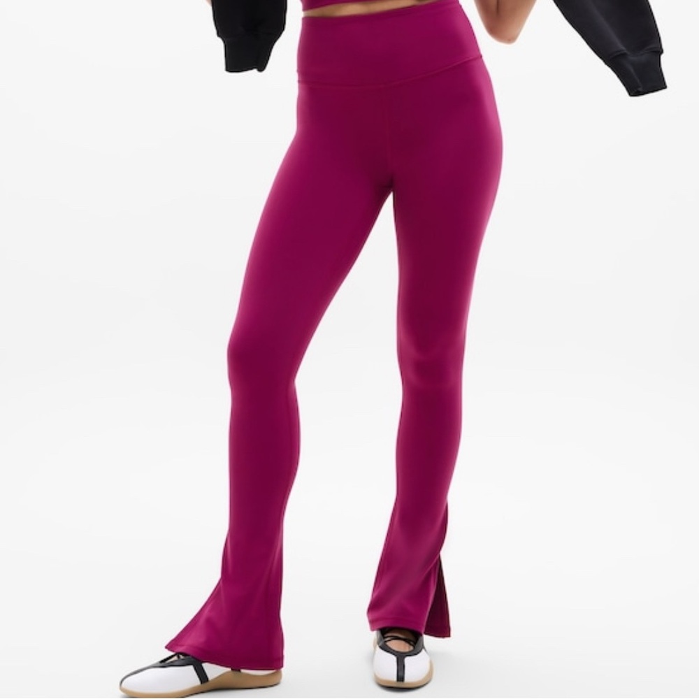 Athleta Elation Ultra High Rise Split Slim Flare Pant